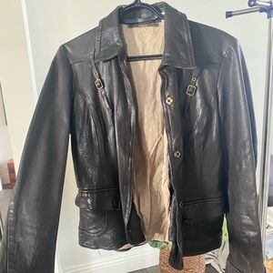 Chevignon Brown Leather Women’s Jacket